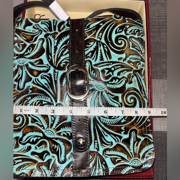 🐬Patricia Nash Venezia Tooled Crossbody Bag - Picture 9 of 10